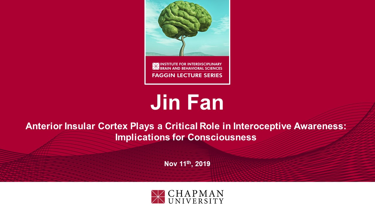 Jin Fan – Anterior Insular Cortex Plays a Critical Role in Interoceptive Awareness: Implications for Consciousness
